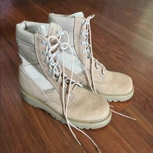military steel toe boots 6.5W men/8.5W women’s